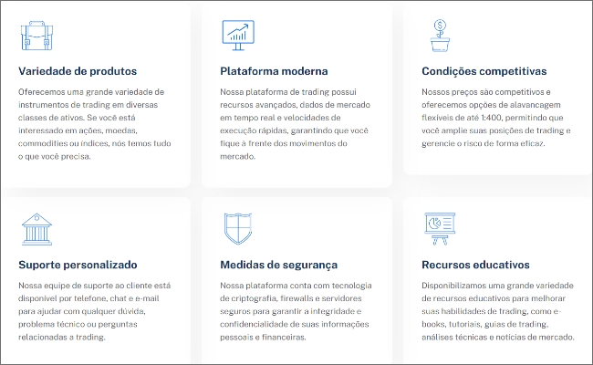 a website screenshot